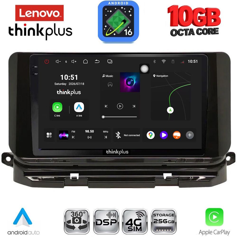 LENOVO LTM 11598_CPA (10inc) MULTIMEDIA TABLET for SKODA OCTAVIA 8 mod. 2021-2026