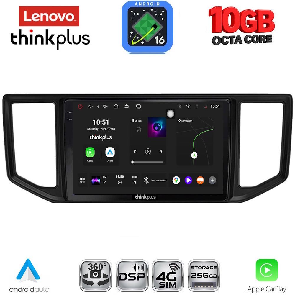 LTM11753_16 LENOVO LTM 11753_CPA (10inc) MULTIMEDIA TABLET for VW CRAFTER mod. 2017-2026 - Image 1
