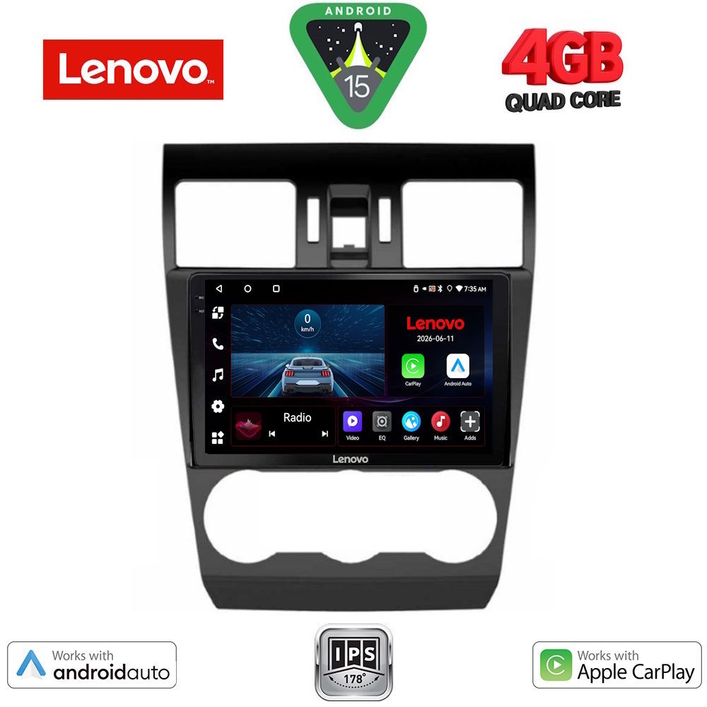LVE7663_15 LENOVO LVE 8663B_CPAA (9inc) MULTIMEDIA TABLET for SUBARU FORESTER - IMPREZA - XV mod. 2013-2019 - Image 1