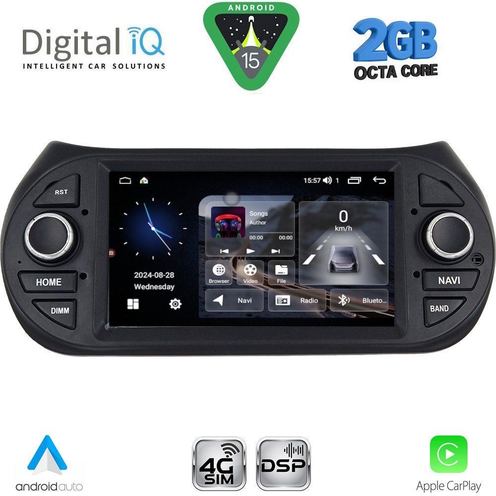 MSF392-15 DIGITAL IQ MSF 392_CPA (7” DECK) MULTIMEDIA OEM for CT NEMO – FT FIORINO-QUBO – PG BIPPER mod. 2008-2018 - Image 1