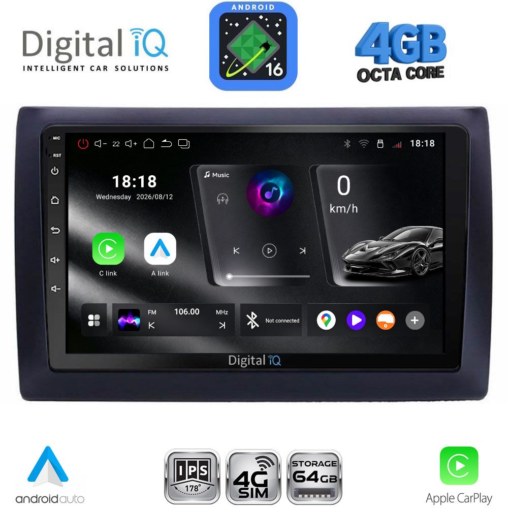 RTG6145_16 DIGITAL IQ RTG 6145_CPA (9inc) MULTIMEDIA TABLET for FIAT STILO mod. 2001-2007 - Image 1