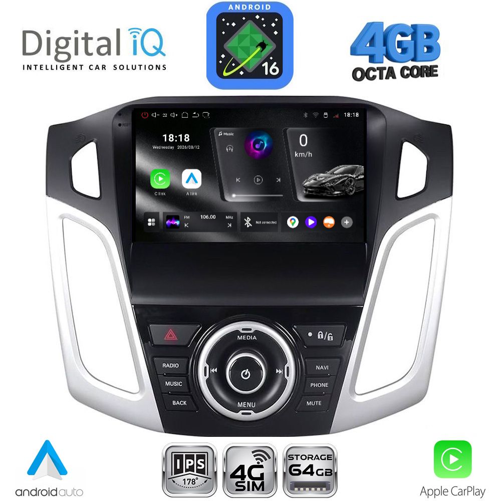 RTG6157_16 DIGITAL IQ RTG 6157_CPA (9inc) MULTIMEDIA TABLET for FORD FOCUS mod. 2011-2018 - Image 1