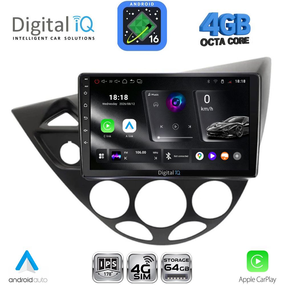 RTG6169_16 DIGITAL IQ RTG 6169_CPA (9inc) MULTIMEDIA TABLET for FORD FOCUS mod. 1998-2004 - Image 1
