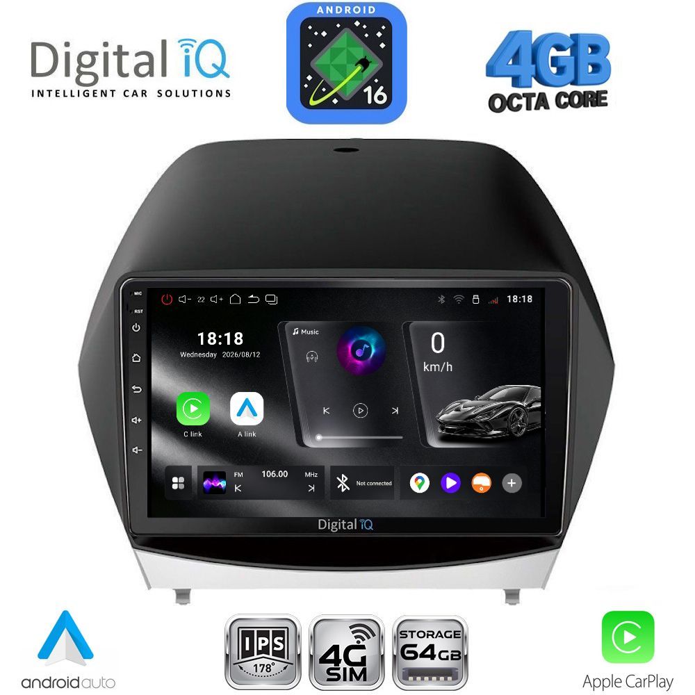DIGITAL IQ RTG 6235_CPA (10inc) MULTIMEDIA TABLET for HYUNDAI iX35  mod. 2010-2015