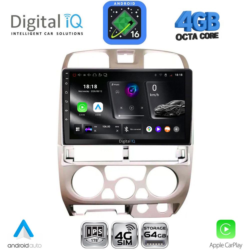 RTG6253SL_16 DIGITAL IQ RTG 6253SL_CPA (9inc) MULTIMEDIA TABLET for ISUZU D-MAX mod. 2002-2008 (SILVER) - Image 1