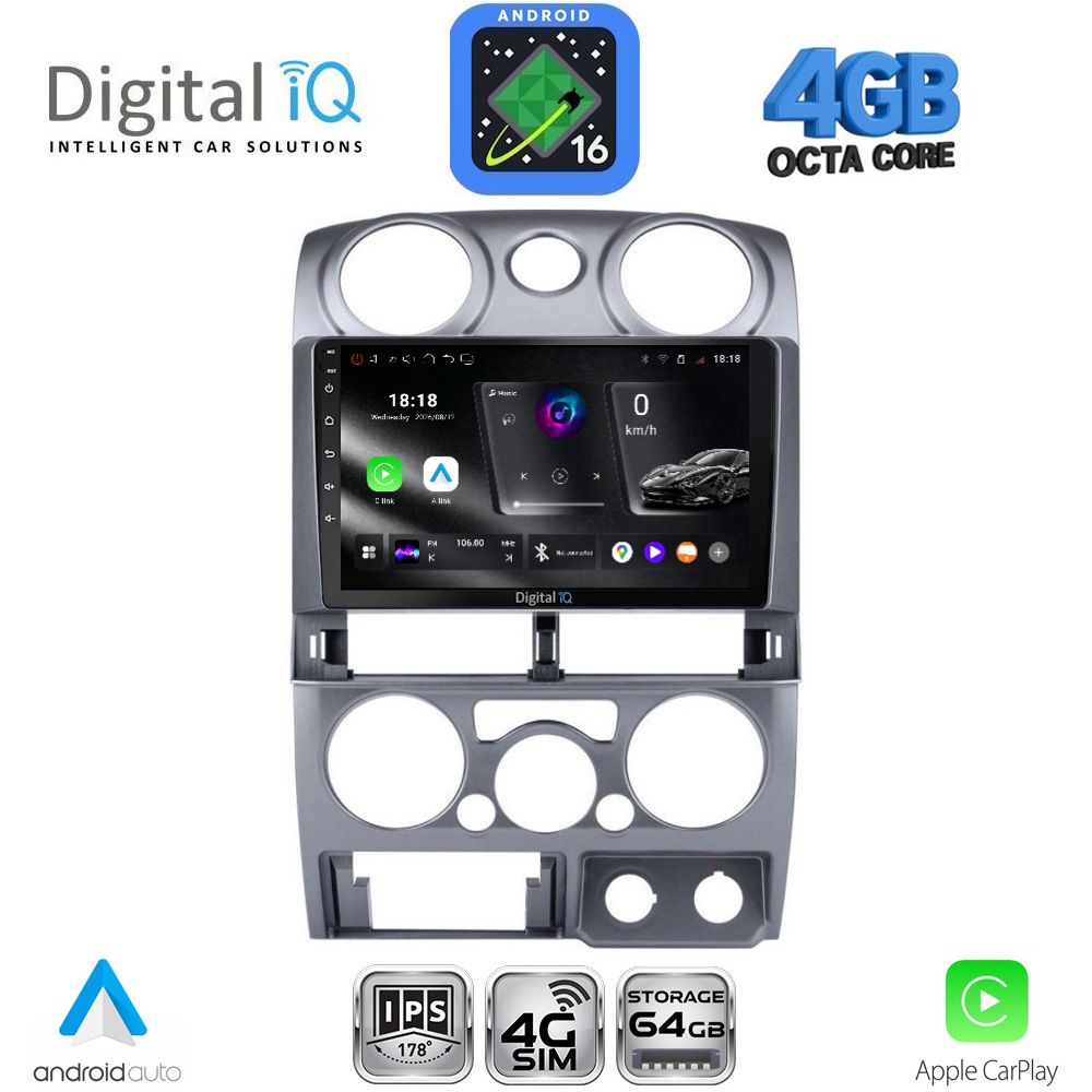 RTG6254SL_16 DIGITAL IQ RTG 6254SL_CPA (9inc) MULTIMEDIA TABLET for ISUZU D-MAX mod. 2008-2012 (SILVER) - Image 1