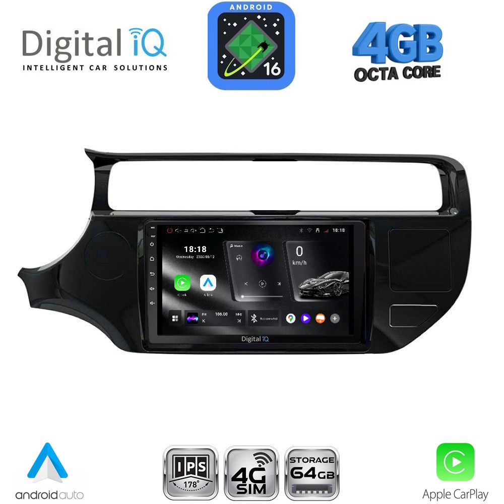 RTG6315_16 DIGITAL IQ RTG 6315_CPA (9inc) MULTIMEDIA TABLET for KIA RIO mod. 2015-2018 - Image 1