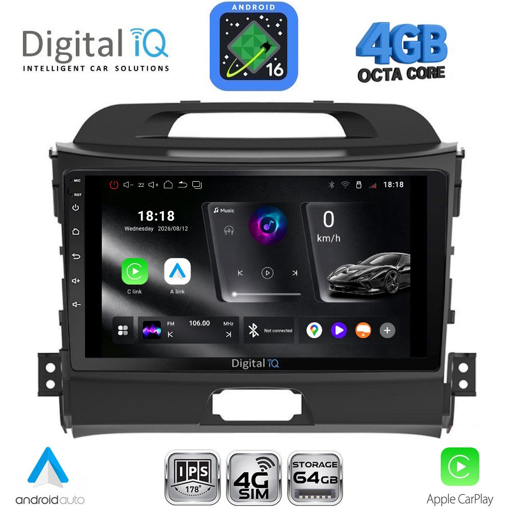 RTG6325_16 DIGITAL IQ RTG 6325_CPA (9inc) MULTIMEDIA TABLET for KIA SPORTAGE mod. 2010-2015 - Image 1