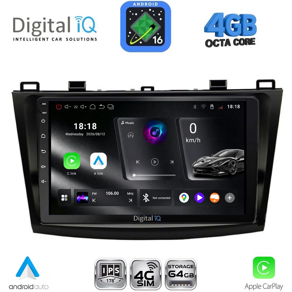 RTG6366_16 DIGITAL IQ RTG 6366_CPA (9inc) MULTIMEDIA TABLET for MAZDA 3 mod. 2009-2014 - Image 1
