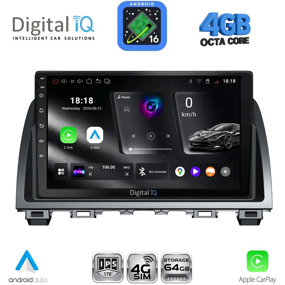 RTG6378_16 DIGITAL IQ RTG 6378_CPA (9inc) MULTIMEDIA TABLET for MAZDA 6 mod. 2012-2017 - Image 1