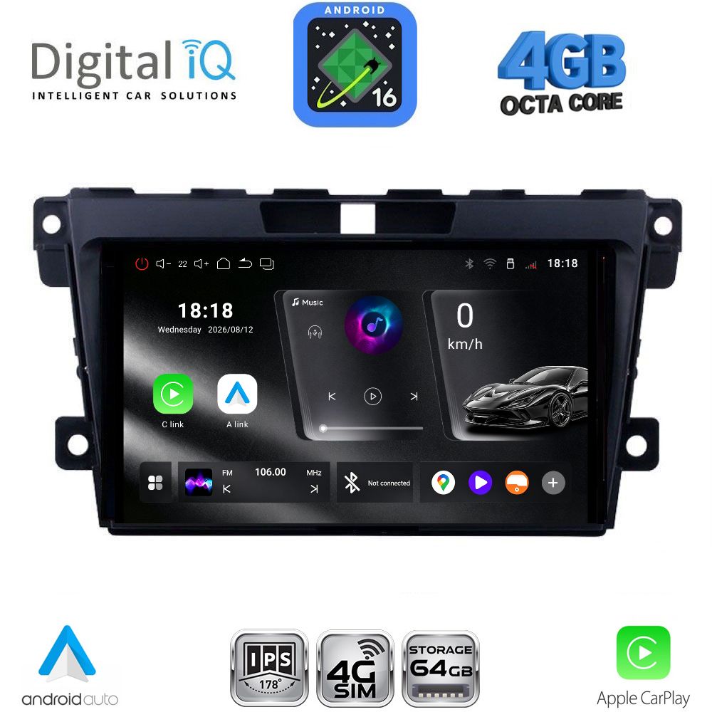 RTG6389_16 DIGITAL IQ RTG 6389_CPA (9inc) MULTIMEDIA TABLET for MAZDA CX7 mod. 2006-2012 - Image 1