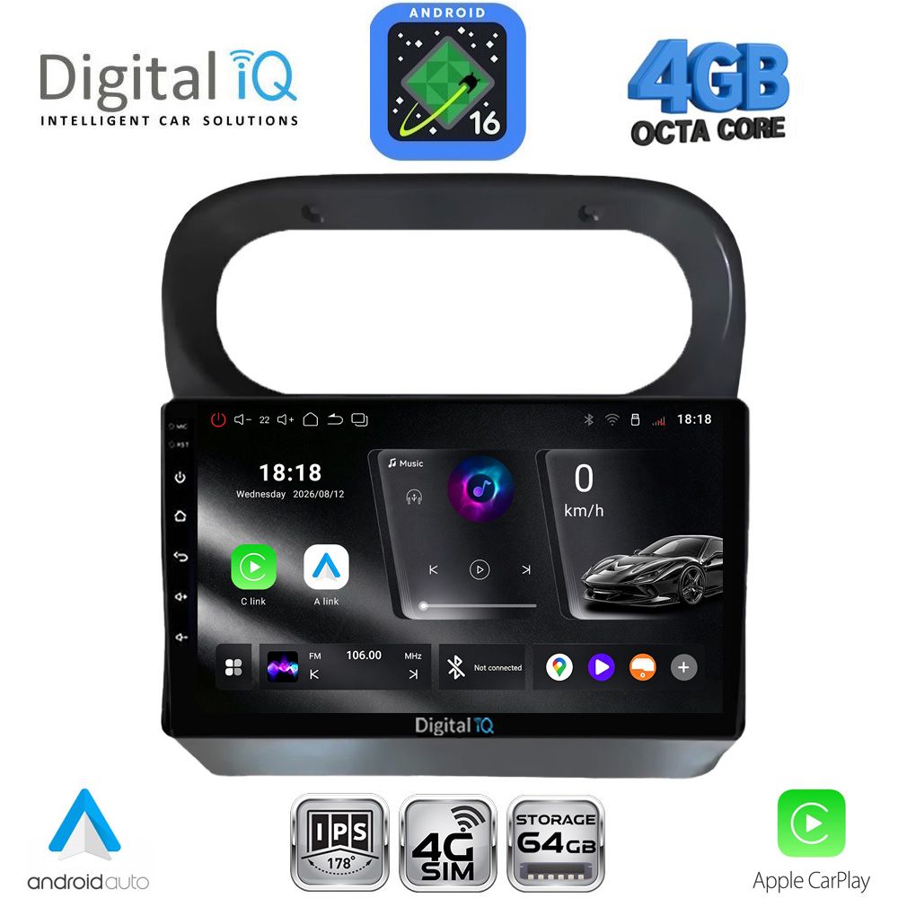 RTG6559_16-1 DIGITAL IQ RTG 6559_CPA (9inc) MULTIMEDIA TABLET for RENAULT TWINGO mod. 2007-2014 - Image 1