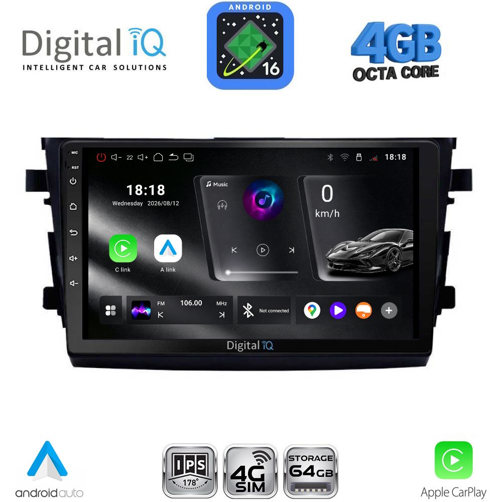 RTG6674_16 DIGITAL IQ RTG 6674_CPA (9inc) MULTIMEDIA TABLET for SUZUKI CELERIO mod. 2015-2021 - Image 1