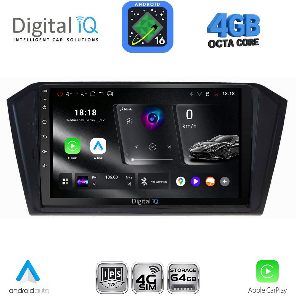 RTG6750_16 DIGITAL IQ RTG 6750_CPA (10inc) MULTIMEDIA TABLET for VW PASSAT mod. 2016-2023 - Image 1