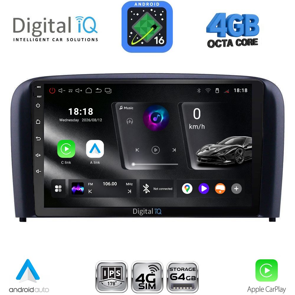 RTG6786_16 DIGITAL IQ RTG 6786_CPA (9inc) MULTIMEDIA TABLET for VOLVO S80 mod. 1998-2006 - Image 1