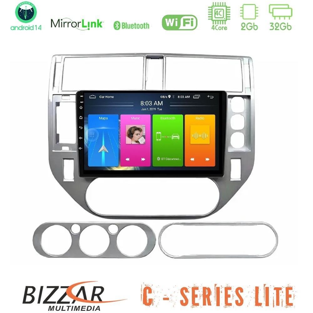 bizzar_c_fd3201 Bizzar C Series Lite 4Core Android14 2+32GB Ford C-Max 2003-2010 | Kuga 2008-2012 Navigation Multimedia Tablet 9" - Image 1