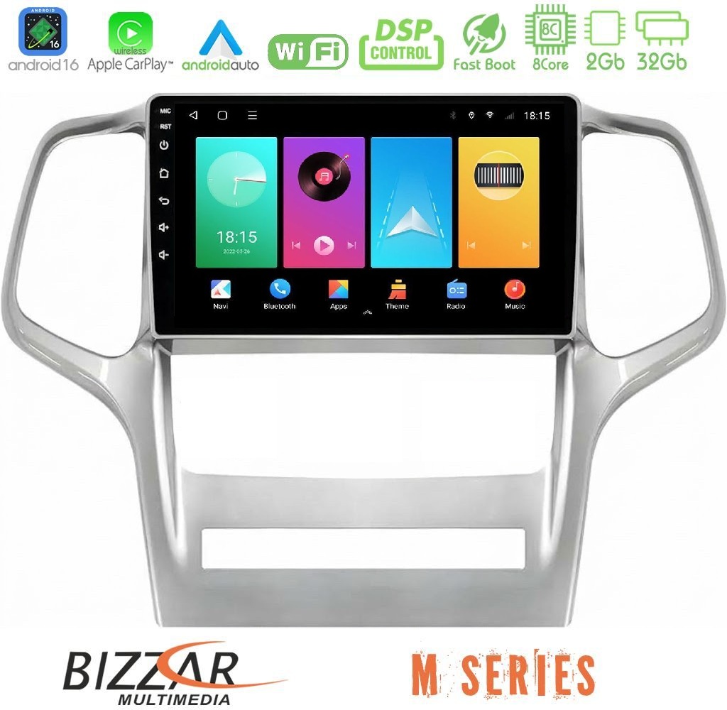 bizzar_m_jp0994 Bizzar M Series 8Core Android16 2+32GB Jeep Grand Cherokee 2011-2013 Navigation Multimedia Tablet 9" - Image 1