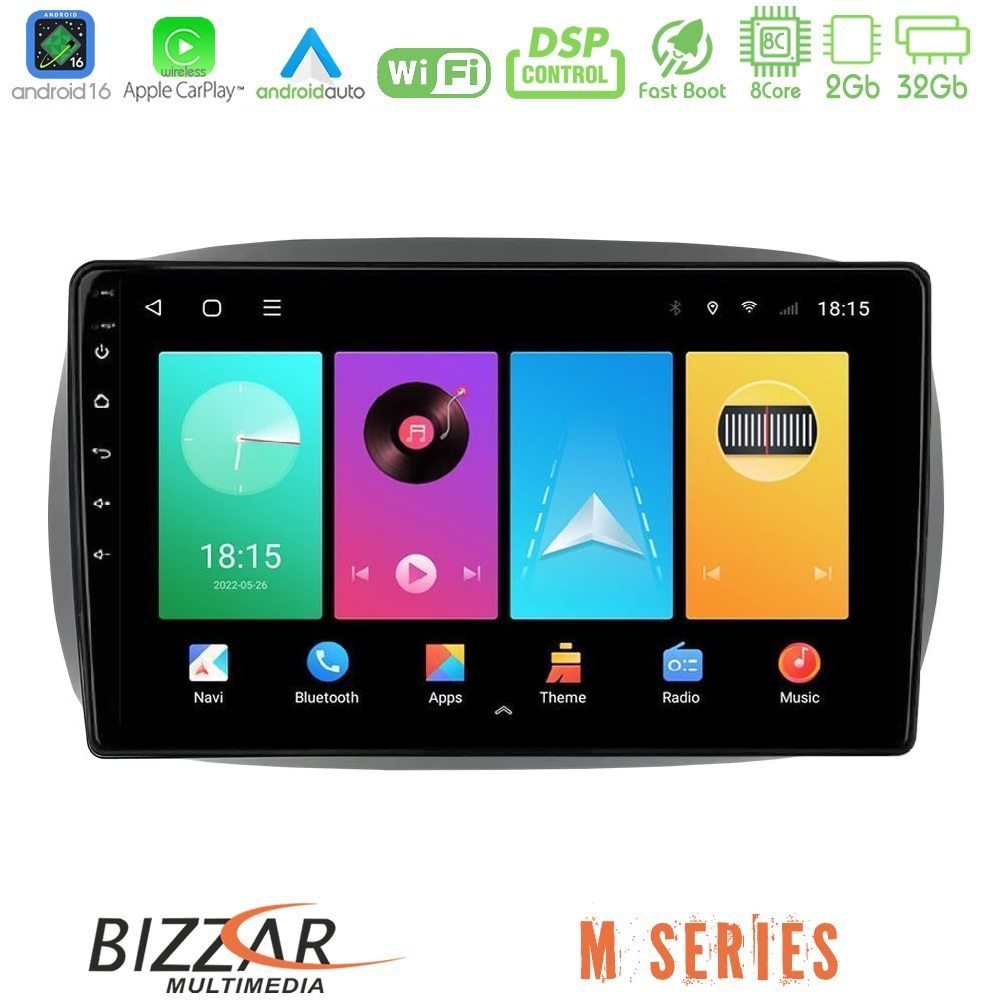 bizzar_m_sm2207n Bizzar M Series 8Core Android16 2+32GB Smart 453 High Level Navigation Multimedia Tablet 9" - Image 1