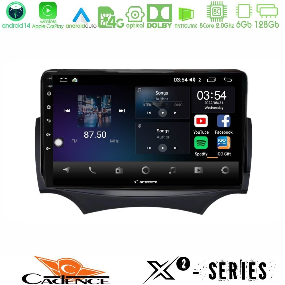 cadence_x2_fd3005 Cadence X2 Series 8Core Android14 6+128GB Ford Ka 2009-2017 Navigation Multimedia Tablet 9" - Image 1