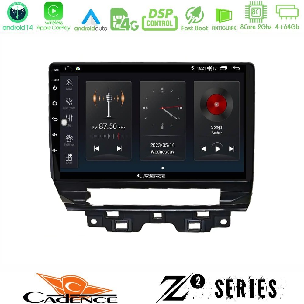 cadence_z2_rn3095 Cadence Z2 Series 8Core Android14 4+64GB Renault Trafic 2022-> Navigation Multimedia Tablet 10" Με Carplay & Android Auto - Image 1