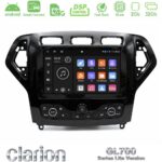 Clarion GL700 Lite Series 8Core Android ClarionOS 2+32GB  Ford Mondeo 2007-2010 (Auto AC με NAVI) Navigation Multimedia Tablet 9" Με Carplay & Android Auto