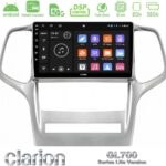 Clarion GL700 Lite Series 8Core Android ClarionOS 2+32GB Jeep Grand Cherokee 2011-2013 Navigation Multimedia Tablet 9" Με Carplay & Android Auto