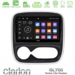 Clarion GL700 Lite Series 8Core Android ClarionOS 2+32GB Renault/Nissan/Opel/Fiat Navigation Multimedia Tablet 9" Με Carplay & Android Auto (AUTO A/C)