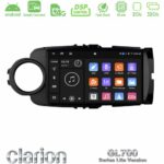 Clarion GL700 Lite Series 8Core Android ClarionOS 2+32GB Toyota Yaris 2015-2019  Navigation Multimedia Tablet 9" (Μαύρο Χρώμα) Με Carplay & Android Auto