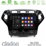Clarion GL700 Lite Series 8Core Android ClarionOS 6+128GB Ford Mondeo 2007-2010 (Auto AC με NAVI) Navigation Multimedia Tablet 9" Με Carplay & Android Auto