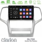 Clarion GL700 Lite Series 8Core Android ClarionOS 6+128GB Jeep Grand Cherokee 2011-2013 Navigation Multimedia Tablet 9" Με Carplay & Android Auto