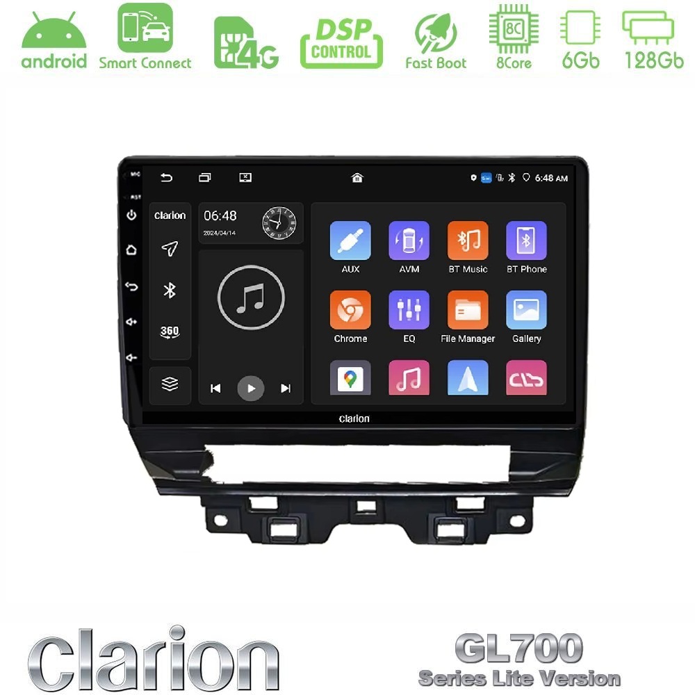 clarion_g76l_rn3095 Clarion GL700 Lite Series 8Core Android ClarionOS 6+128GB Renault Trafic 2022-> Navigation Multimedia Tablet 10" Με Carplay & Android Auto - Image 1