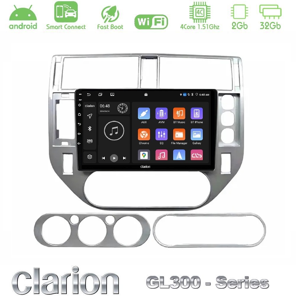 clarion_gl3_fd3201 Clarion GL300 Series 4Core Android ClarionOS 2+32GB Ford C-Max 2003-2010 | Kuga 2008-2012 Navigation Multimedia Tablet 9" Με Carplay & Android Auto - Image 1