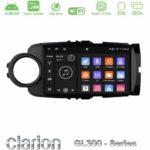 Clarion GL300 Series 4Core Android ClarionOS 2+32GB Toyota Yaris 2015-2019  Navigation Multimedia Tablet 9" (Μαύρο Χρώμα) Με Carplay & Android Auto